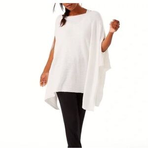 Tommy Bahama White Island Soft Effortless Poncho, One Size